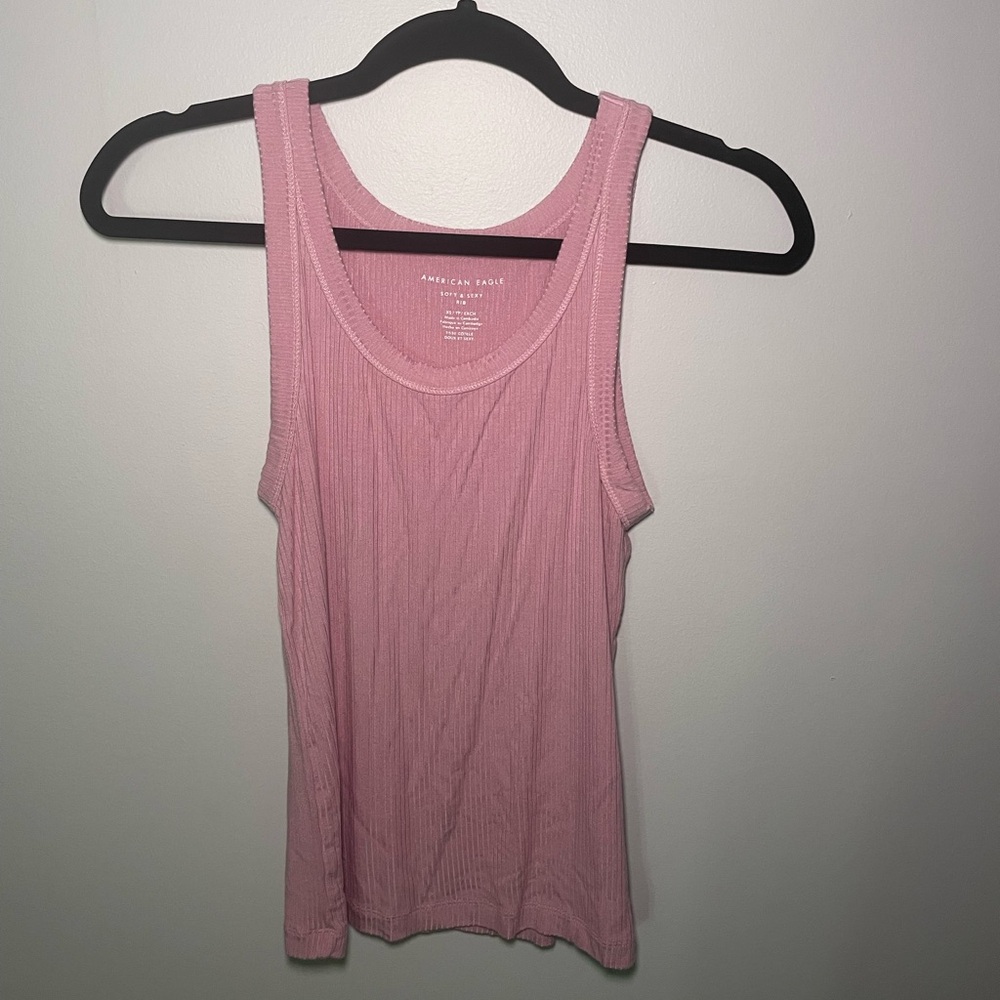 American Eagle Soft and Sexy Pink Tank Top XS